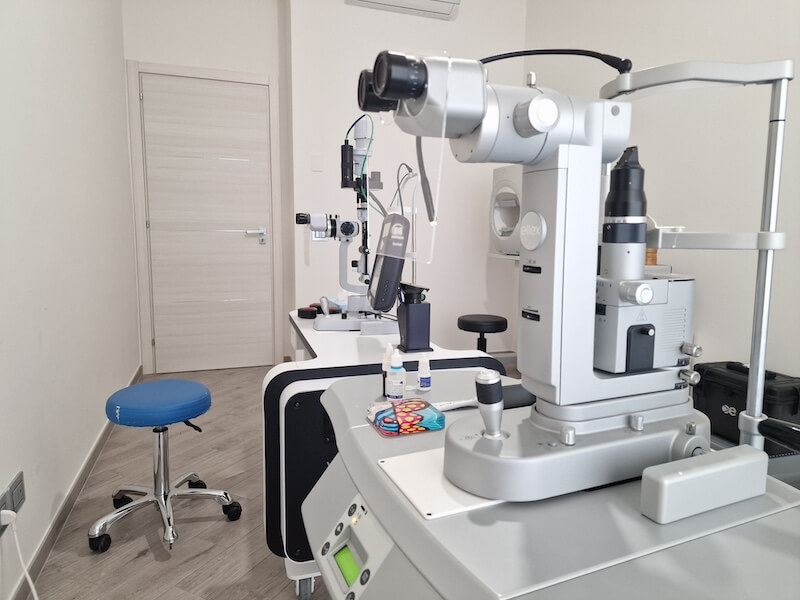 Strumentazione dello studio oculistico